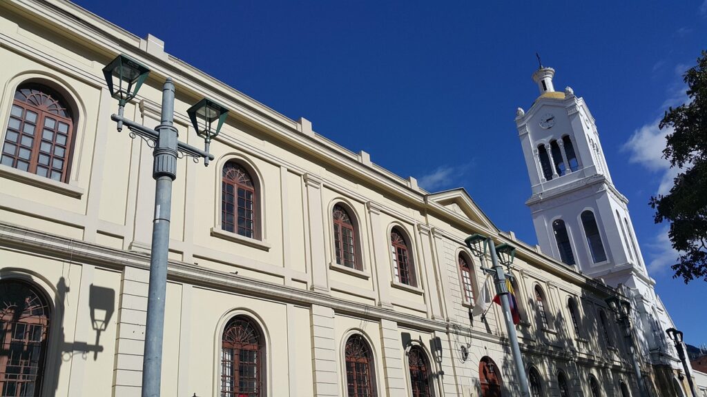 iglesia, cielo, azul, arquitectura, bogotá